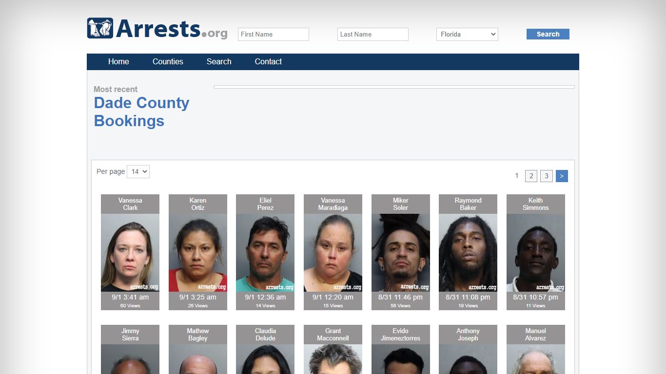 Dade County Arrests and Inmate Search